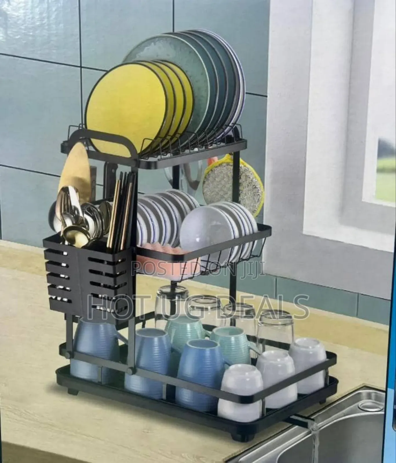 3-tier Dish Drying Rack For Utensils