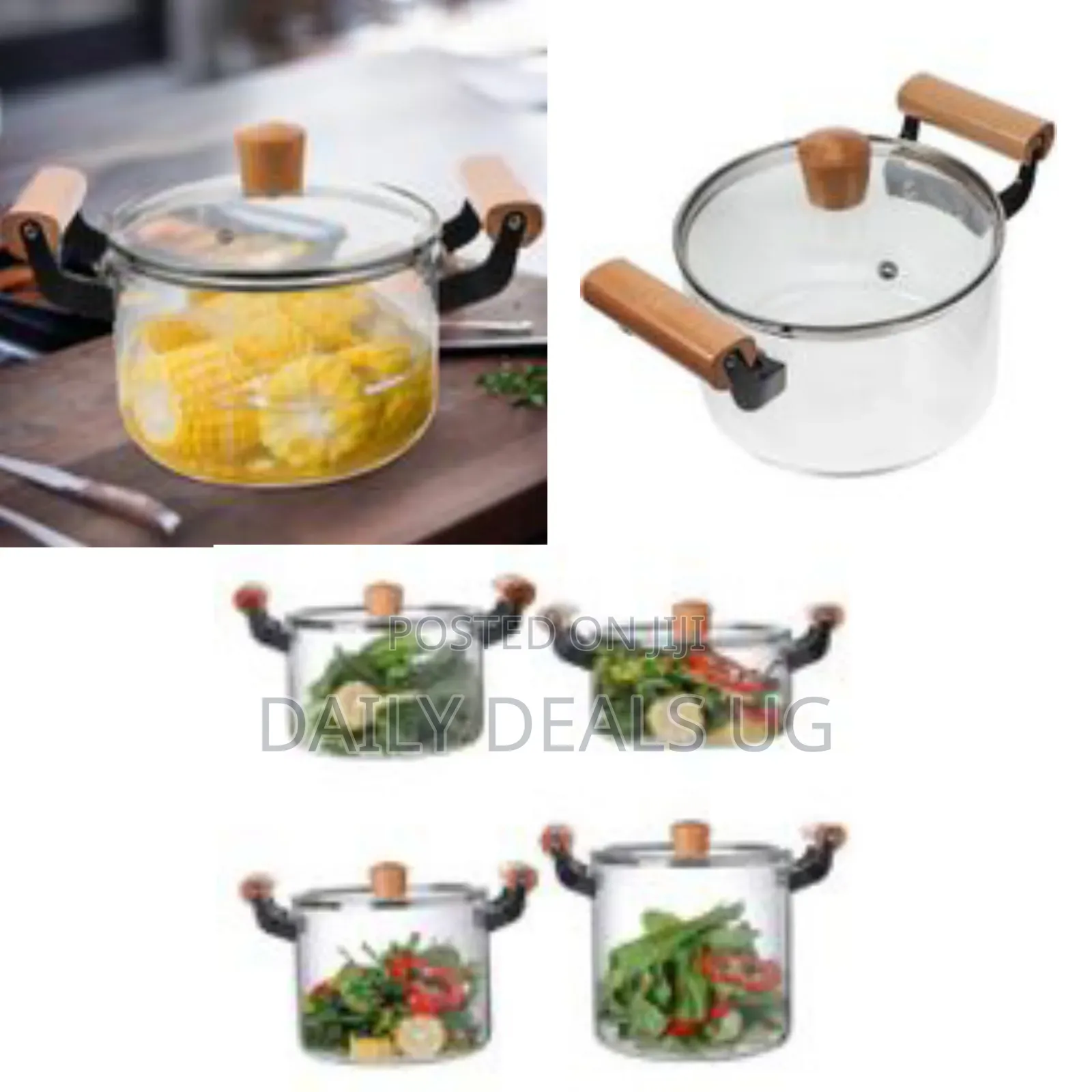 2.5l Soup Steam Pot Cooking Saucepan Glass Ramen Bowls Large Roasting