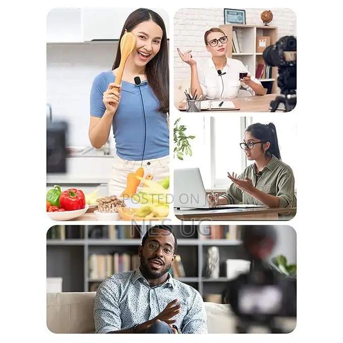 Portable 3.5mm Lavalier Microphone For Phones, Tablets, Video Camera
