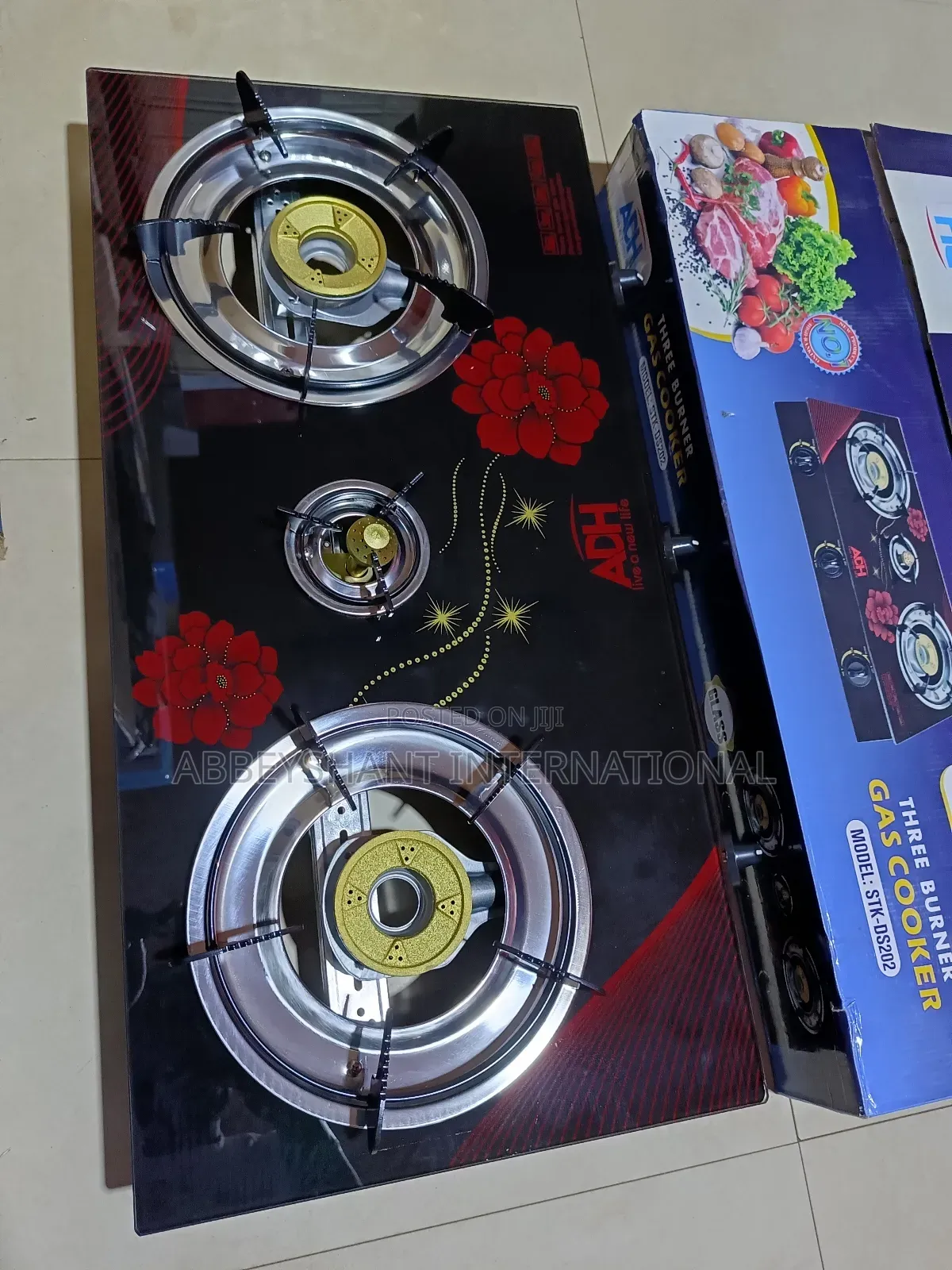 Triple Glass Gas Stove/Adh Glass Gas Stove