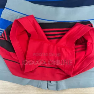Seamless Mid-Waist Multi-Color Stripes Men's Underwear Boxer Briefs