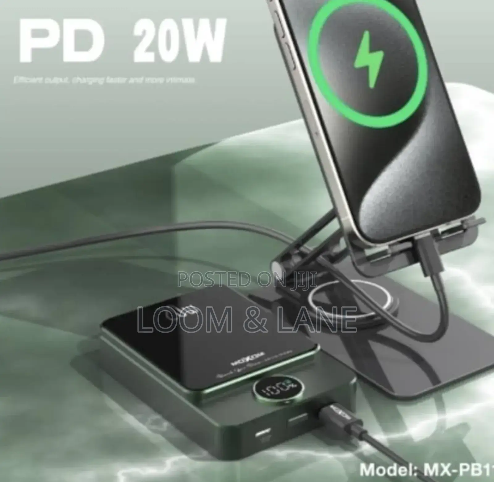 Moxom 10,000mah Wireless Magnetic Wired Power Bank