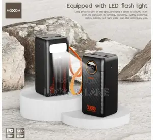 Moxom 50,000mah 22.5w LCD Display Power Bank