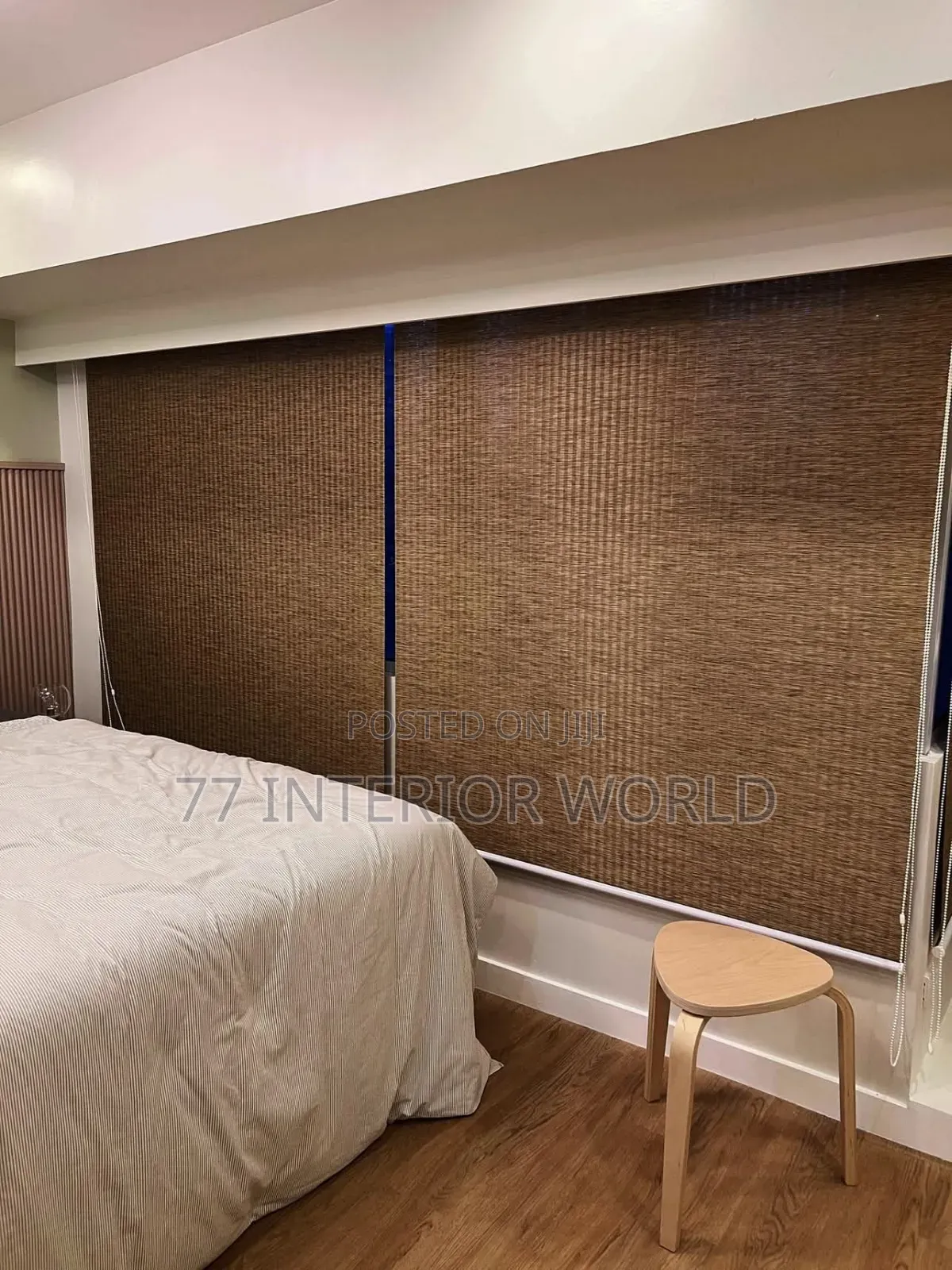 Dark Brown Black Out Roller Blind Suitable for Home Windows