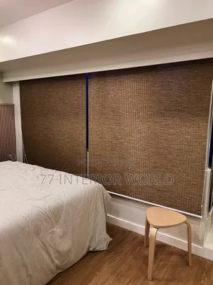 Dark Brown Black Out Roller Blind Suitable for Home Windows