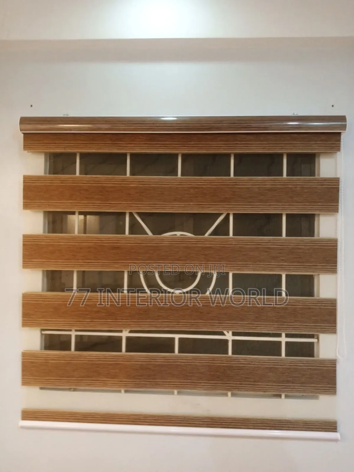 Mahogany Zebra Window Blinds Suitable for Home and Office Use