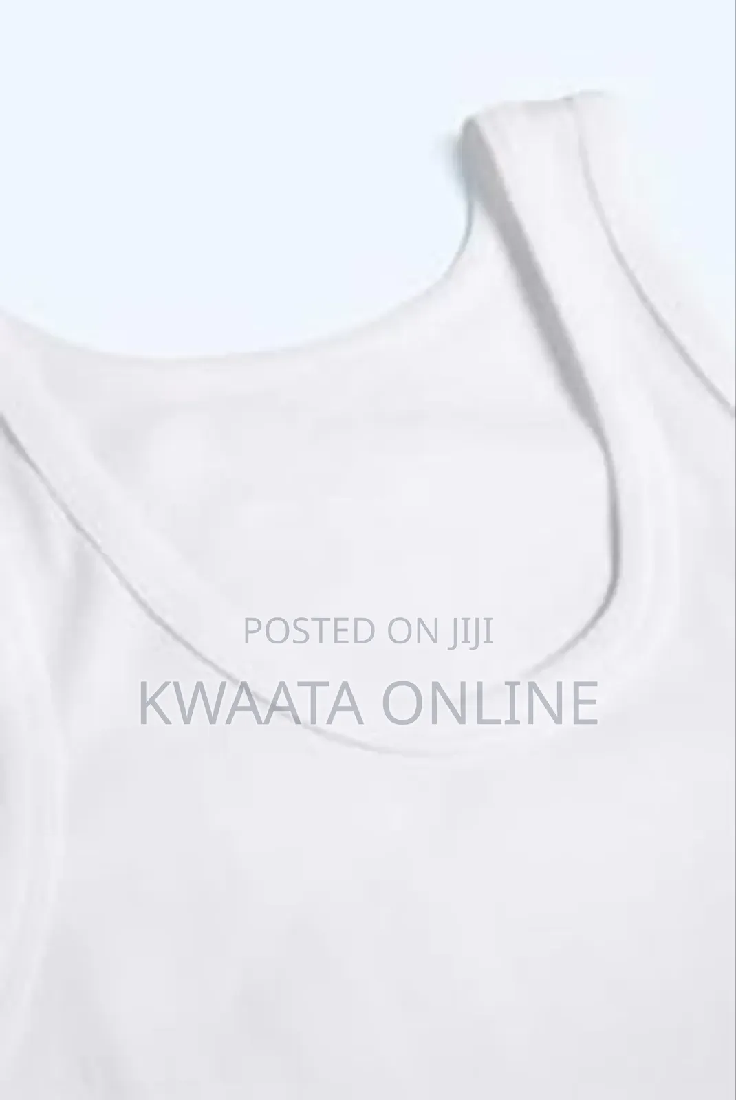 1 Pc-Mens Berrak 100% Cotton Vest Top Ribbed Tank, White/Black