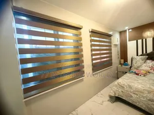 Awesome Bedroom Zebra Vision Roller Blinds for Home and Workplaces