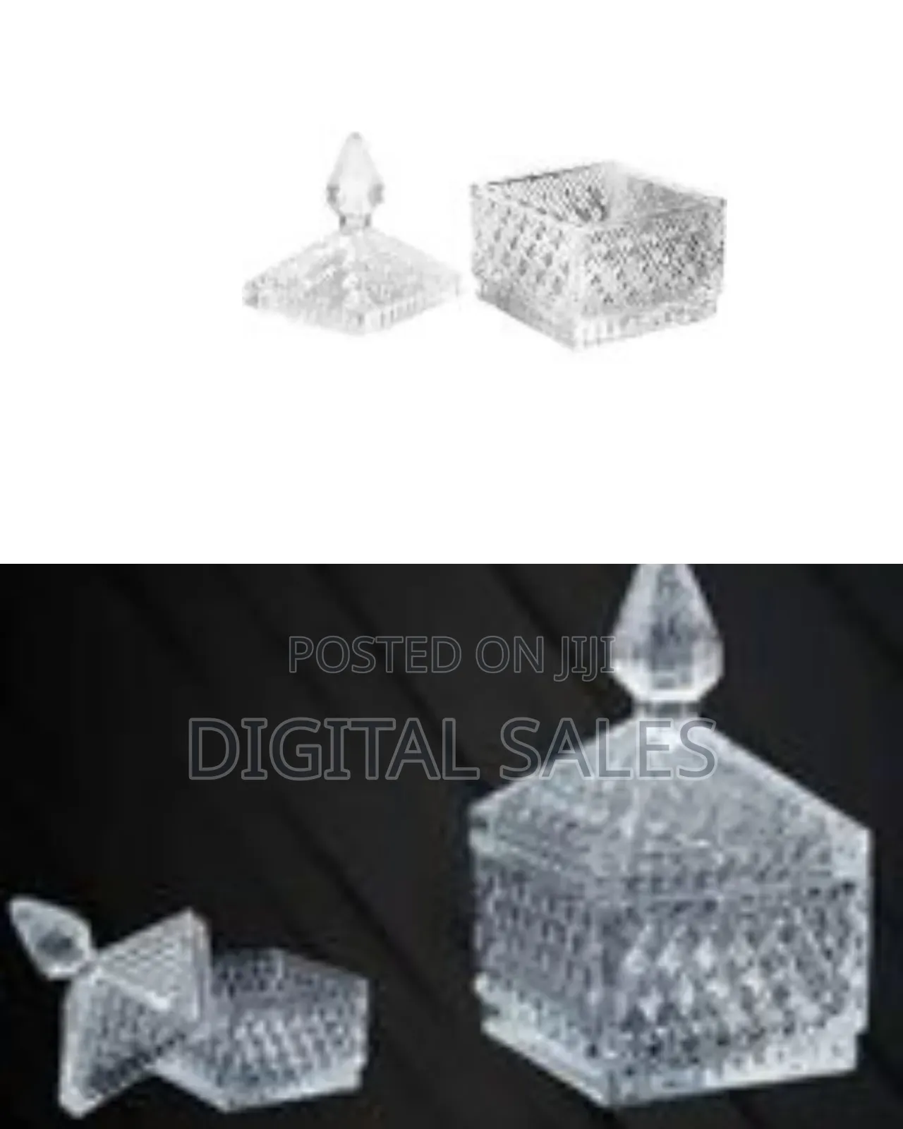 Transparent Crystal Relief Salt Storage Glass Jar Sugar Bowl Seal Wit
