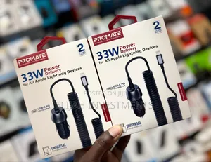 Promate Car Charger for Apple Lightning Devices