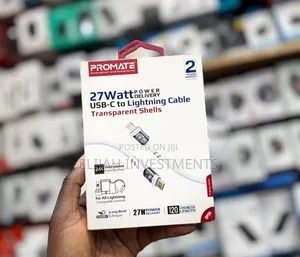 Promate 27w Power Delivery Usb-C to Lightning Cable