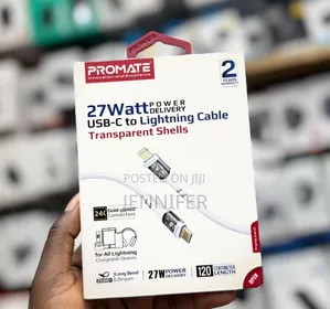 Promate 27w Power Delivery Usb-C to Lightning Cable