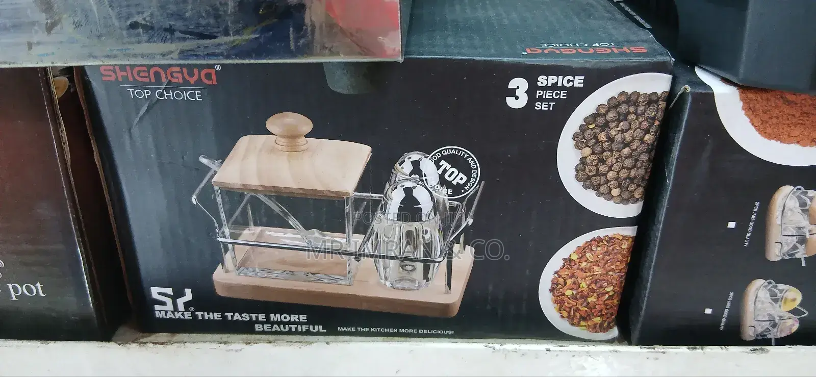 3pcs, Sugar Pot and Pepper Set Dinning Tools