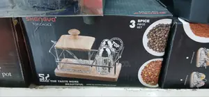 3pcs, Sugar Pot and Pepper Set Dinning Tools