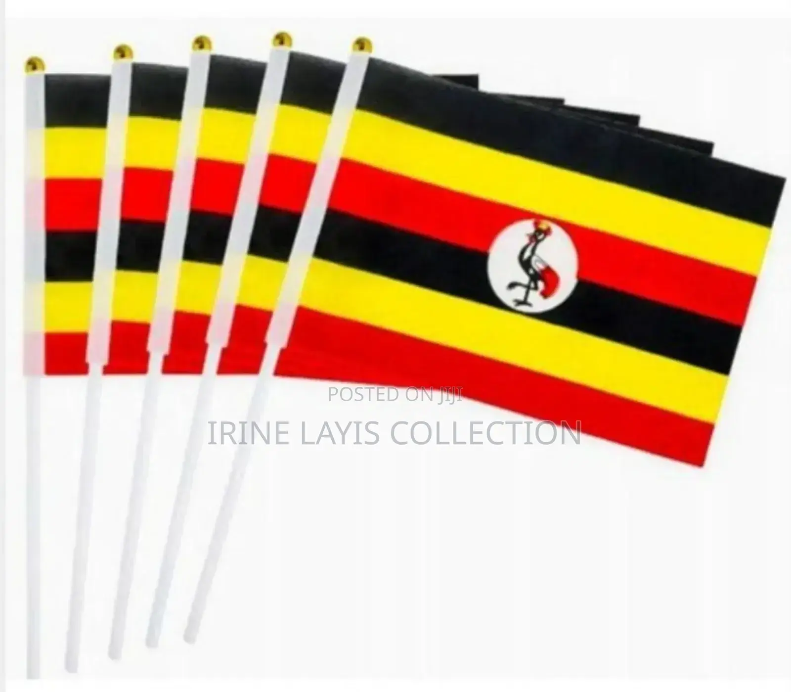 Office Table Uganda Flag.