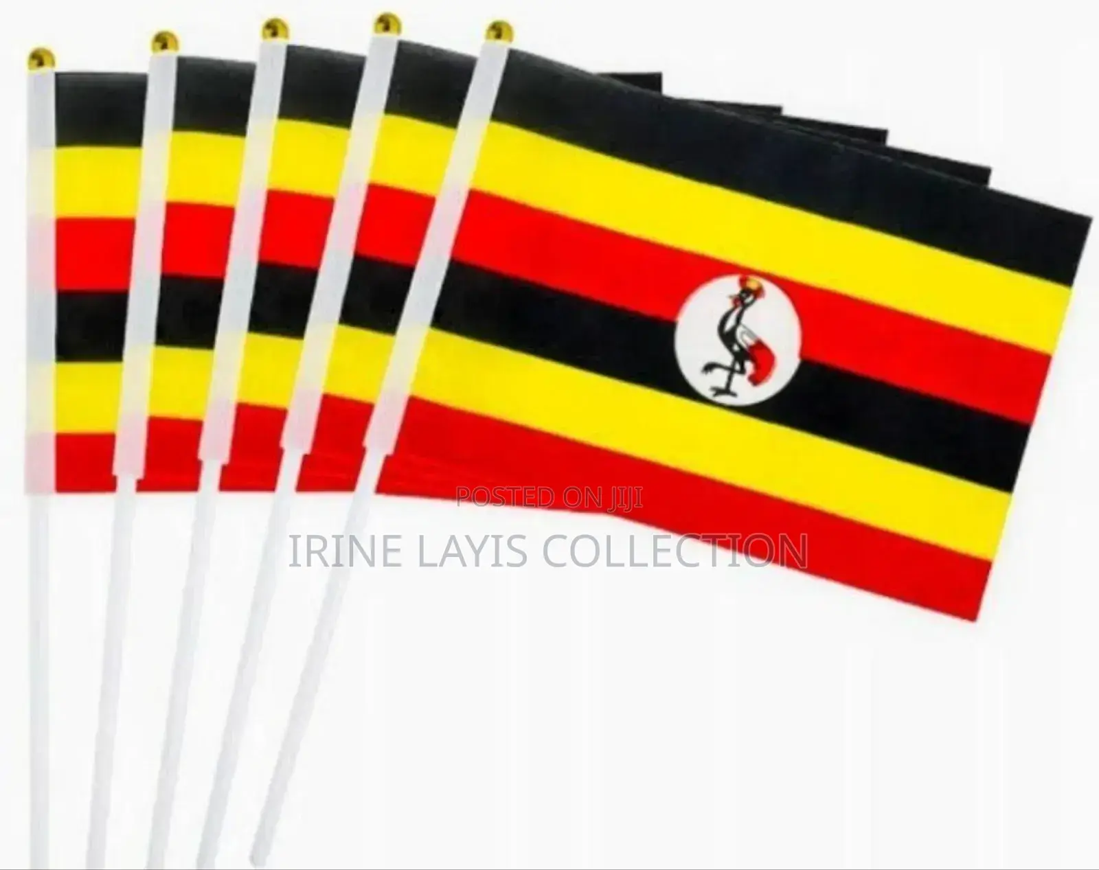 Office Table Uganda Flag.