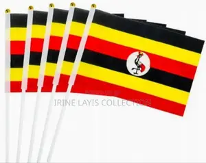 Office Table Uganda Flag.