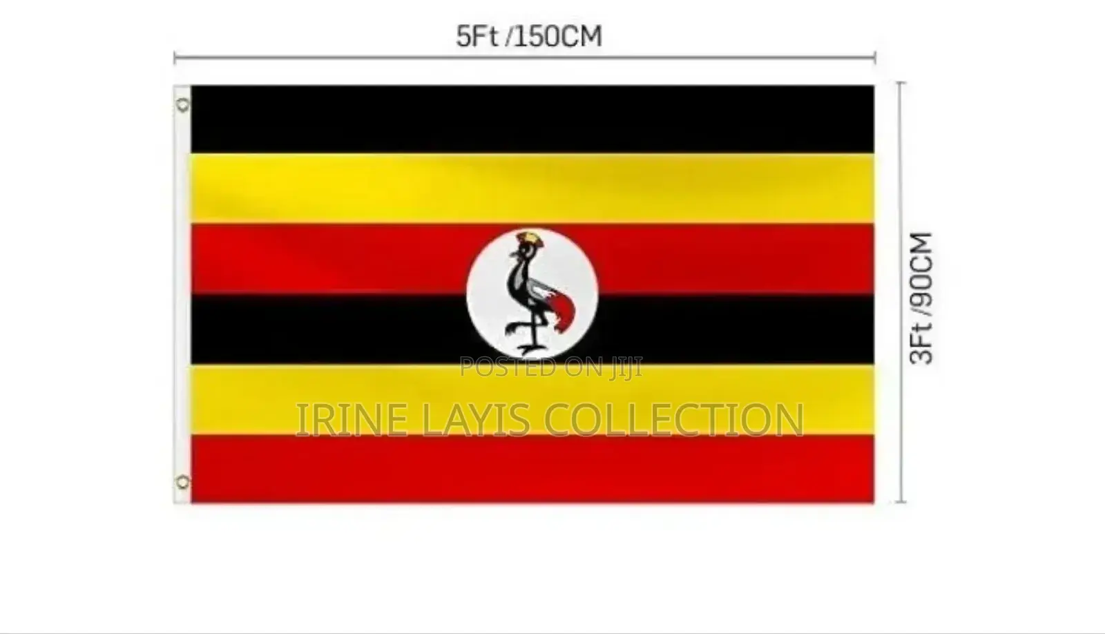 3x5 Ugandan Flag Print