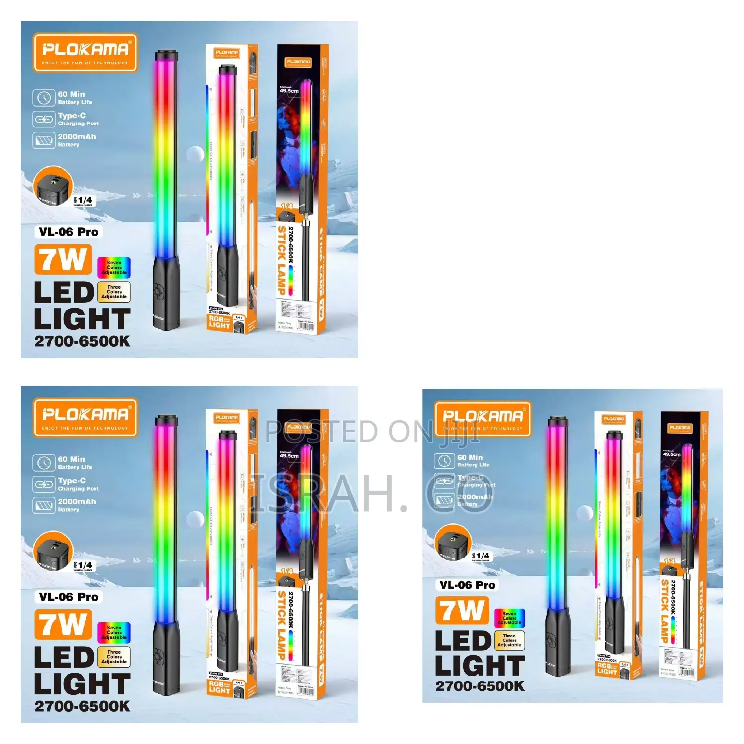 Plokama Vl -06 Pro RGB Stick Lamp 2700-6500