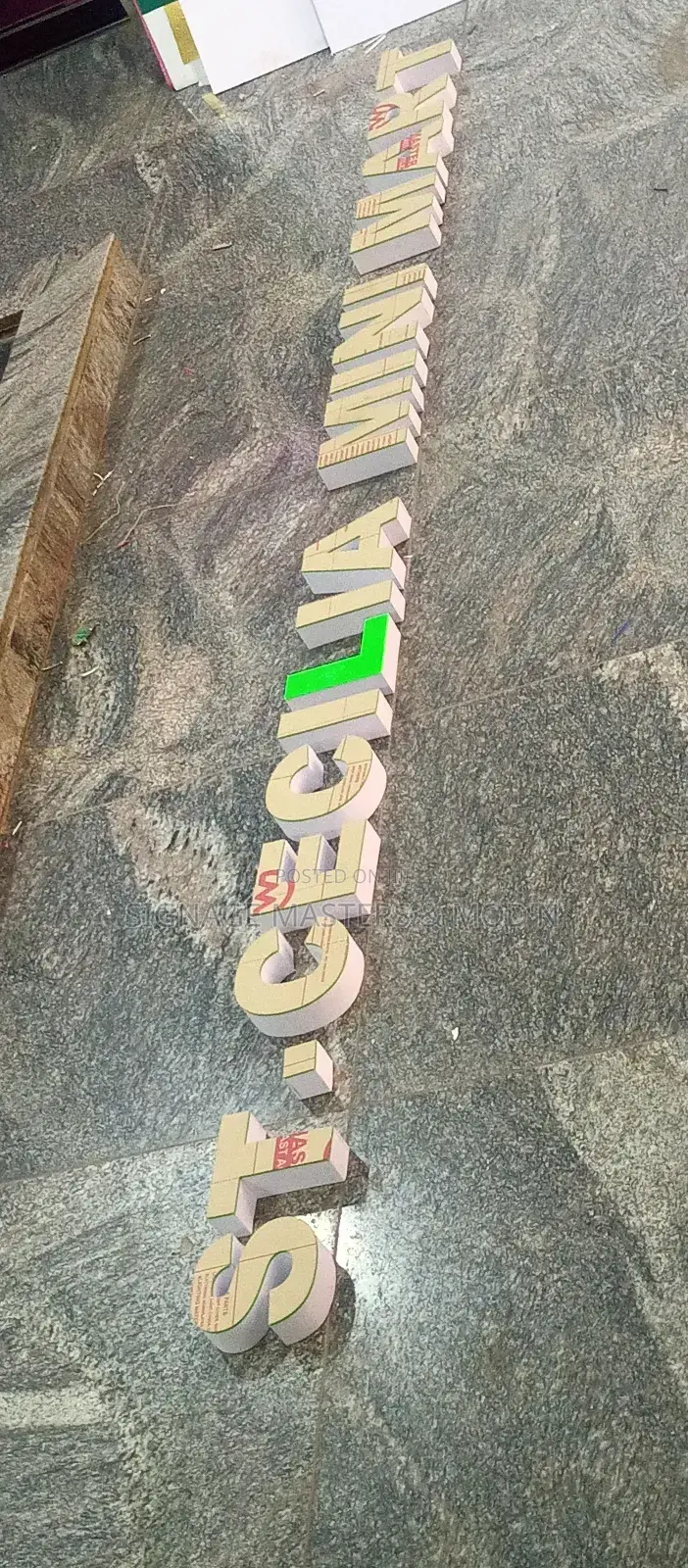 Small 3d Letters