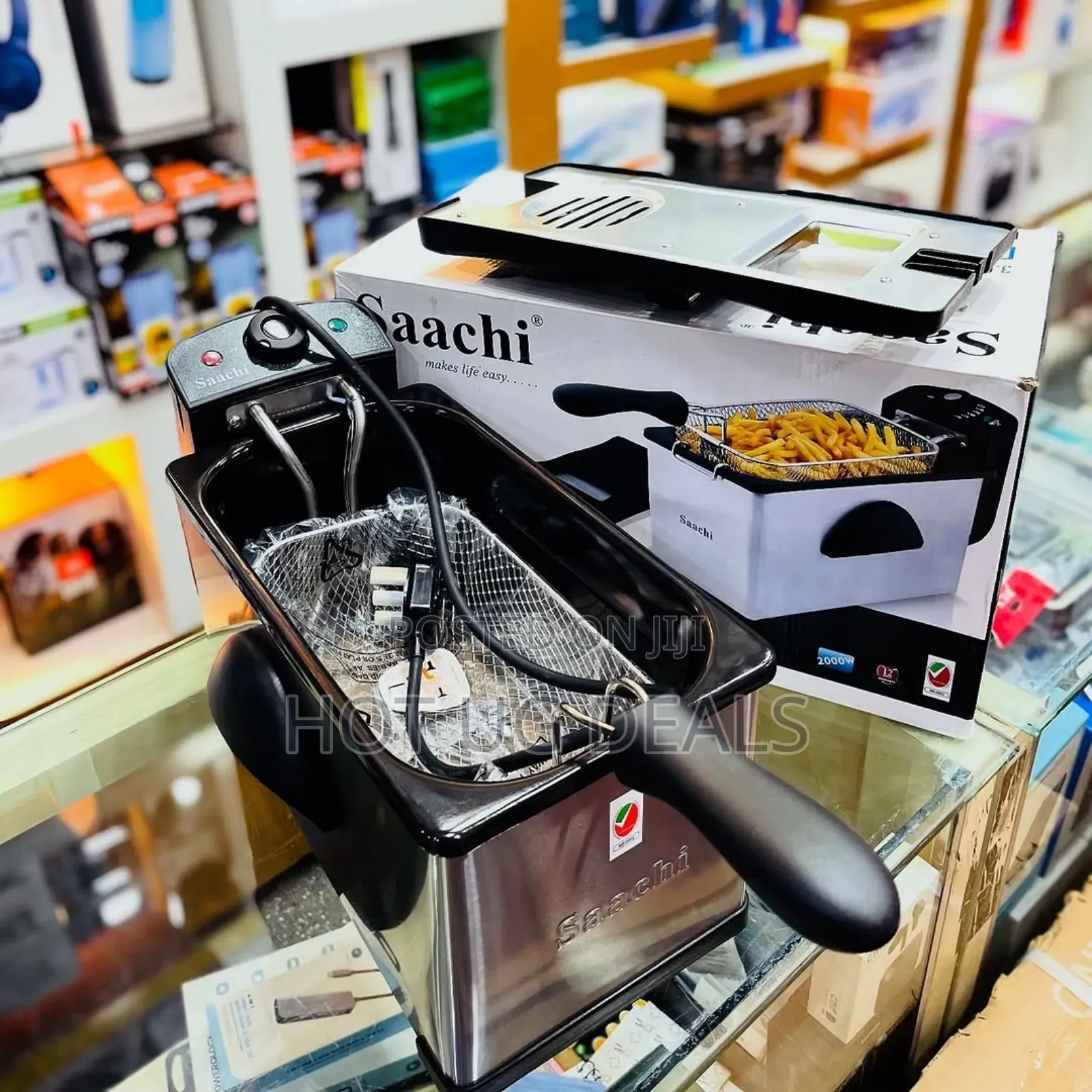 Saachi 3.0 Litres Electric Deep Fryer – Silver, Black