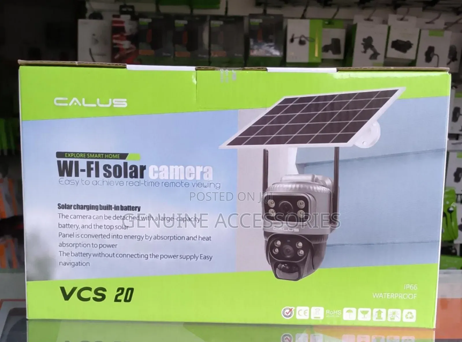 Vcs20 Wifi Solar Camera Dual Lens Outdoor Camera