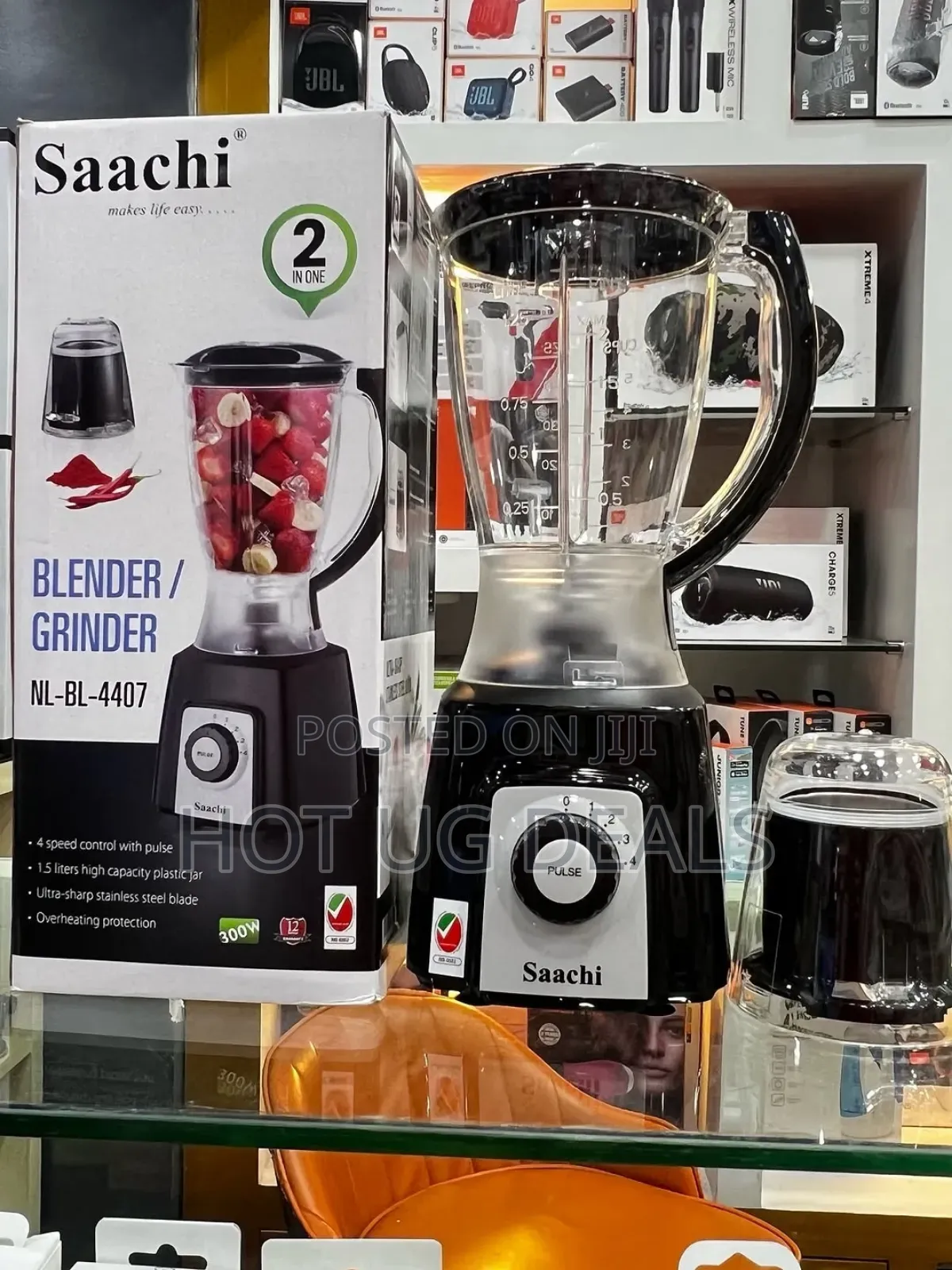 1.5l Saachi Electric Juice Blender 2. 1 - Black