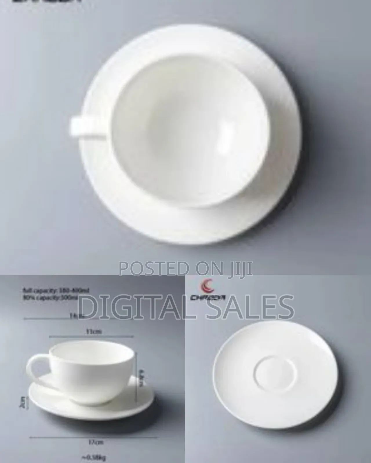 Set of 6 Restaurants and Office Tree Ceramic 350ml Cappuccino Coffee