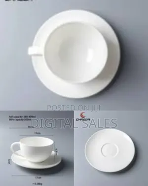 Set of 6 Restaurants and Office Tree Ceramic 350ml Cappuccino Coffee