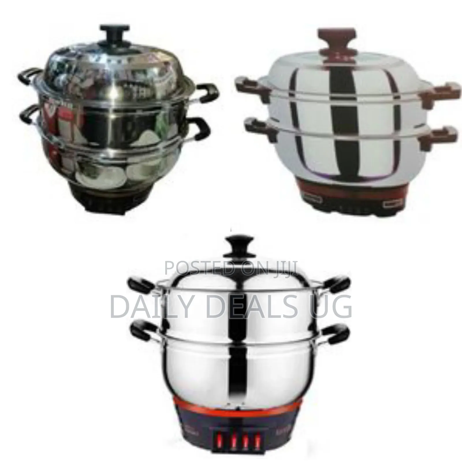 32cm Electric Multi-Function Stainless Steel 2-Tier Food Steamer