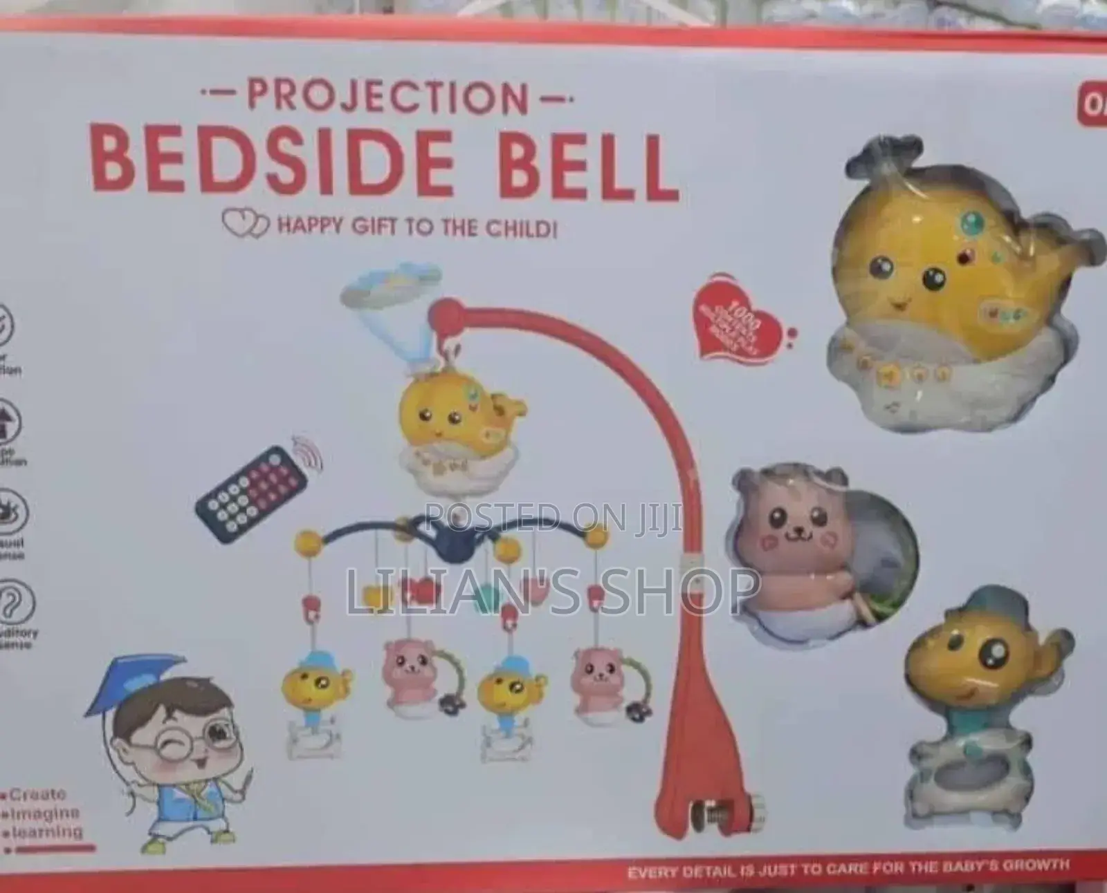 Baby Crib Projection Bedside Bell