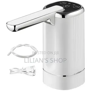 Automatic Water Dispenser Pump Black White.