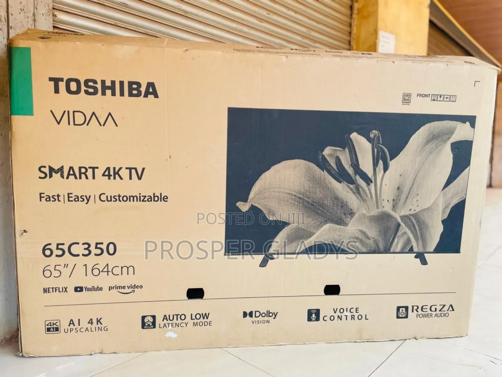 65 Toshiba Smart Uhd Digital Flat Screen Flameless.