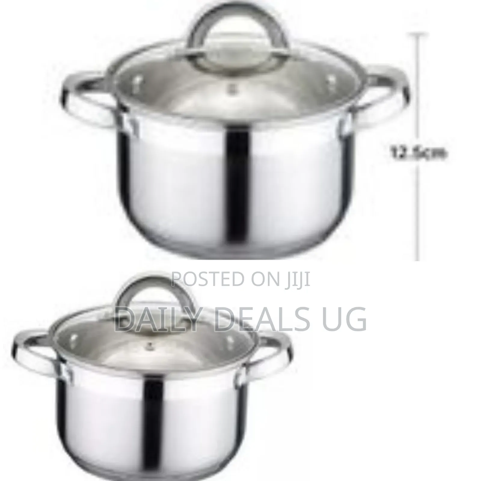 Kaisa Villa 3.9litres Stainless Steel Saucepans Cookware Pot- Silver