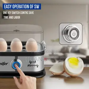 Sonifer Sf-1510 Mini Electric Egg Cooker, a Fast 6-Egg Steamer Boiler