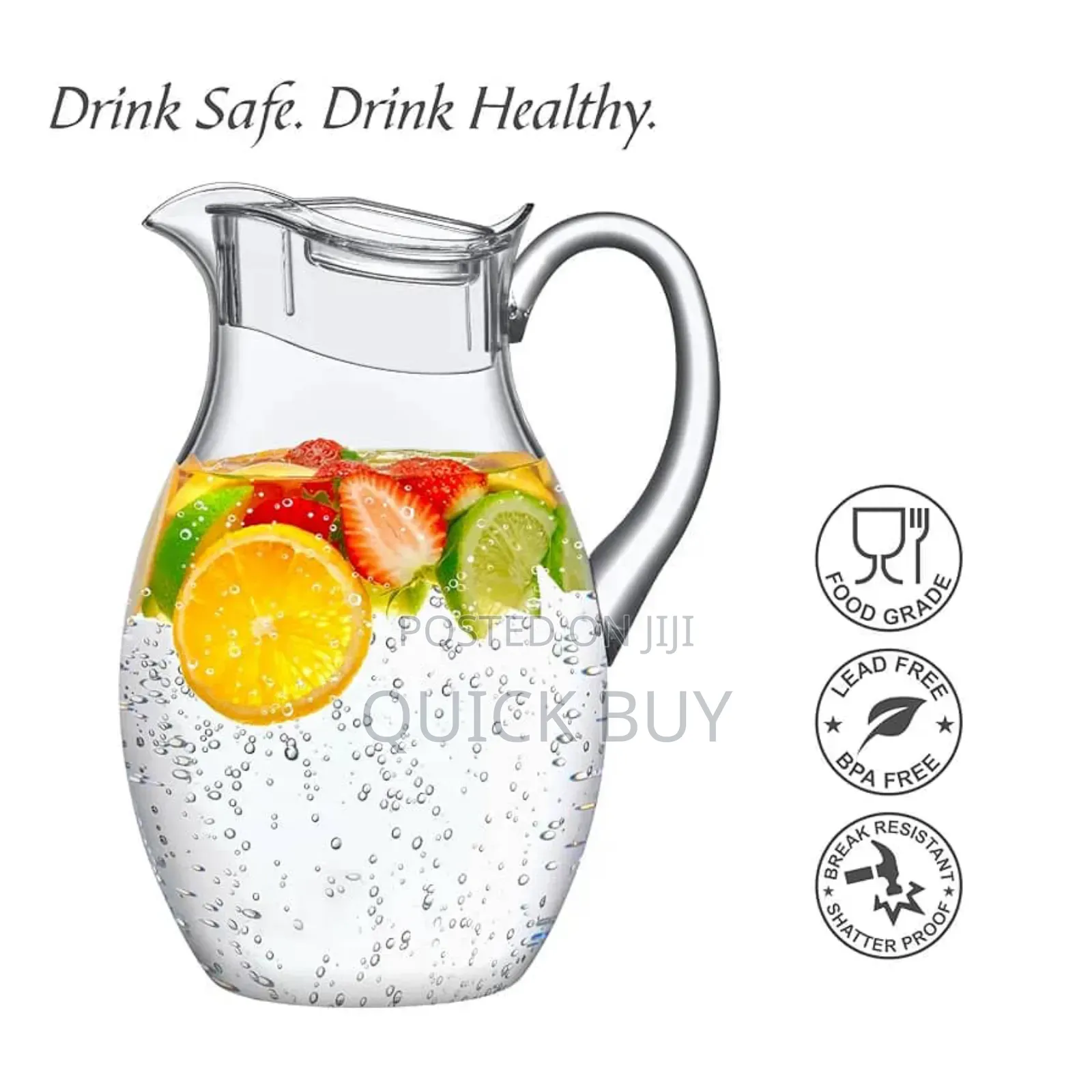 Clear Acrylic Water Pitcher Jug