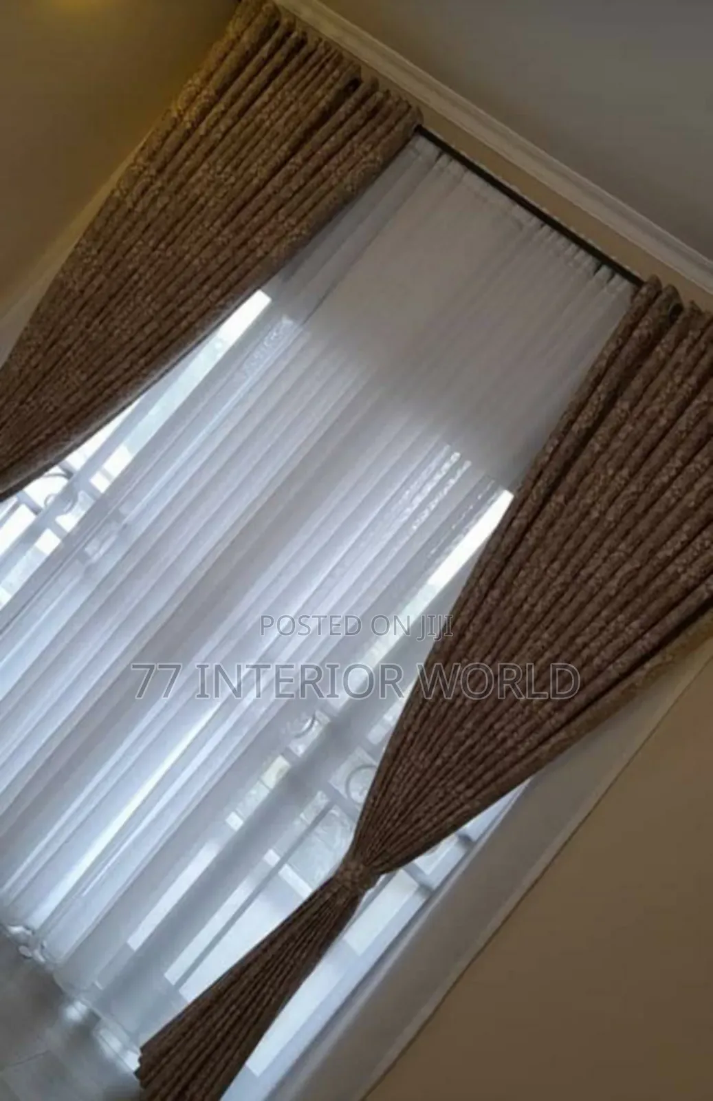 Dark Brown Curtains Good for Home Use