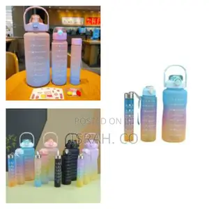 3pcs/Set Large Capacity Sports Water Bottle