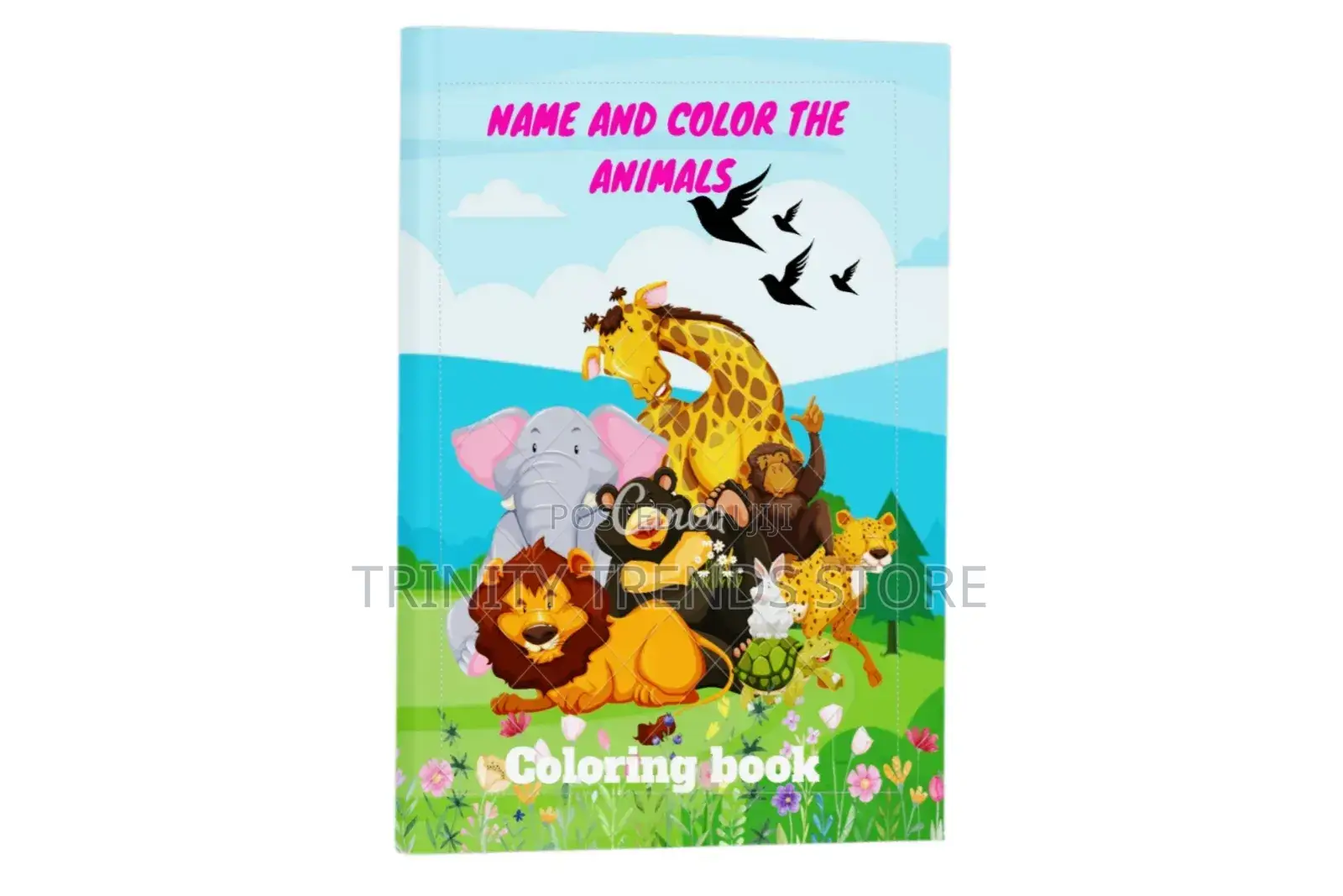Name And Color Animals Coloring Book
