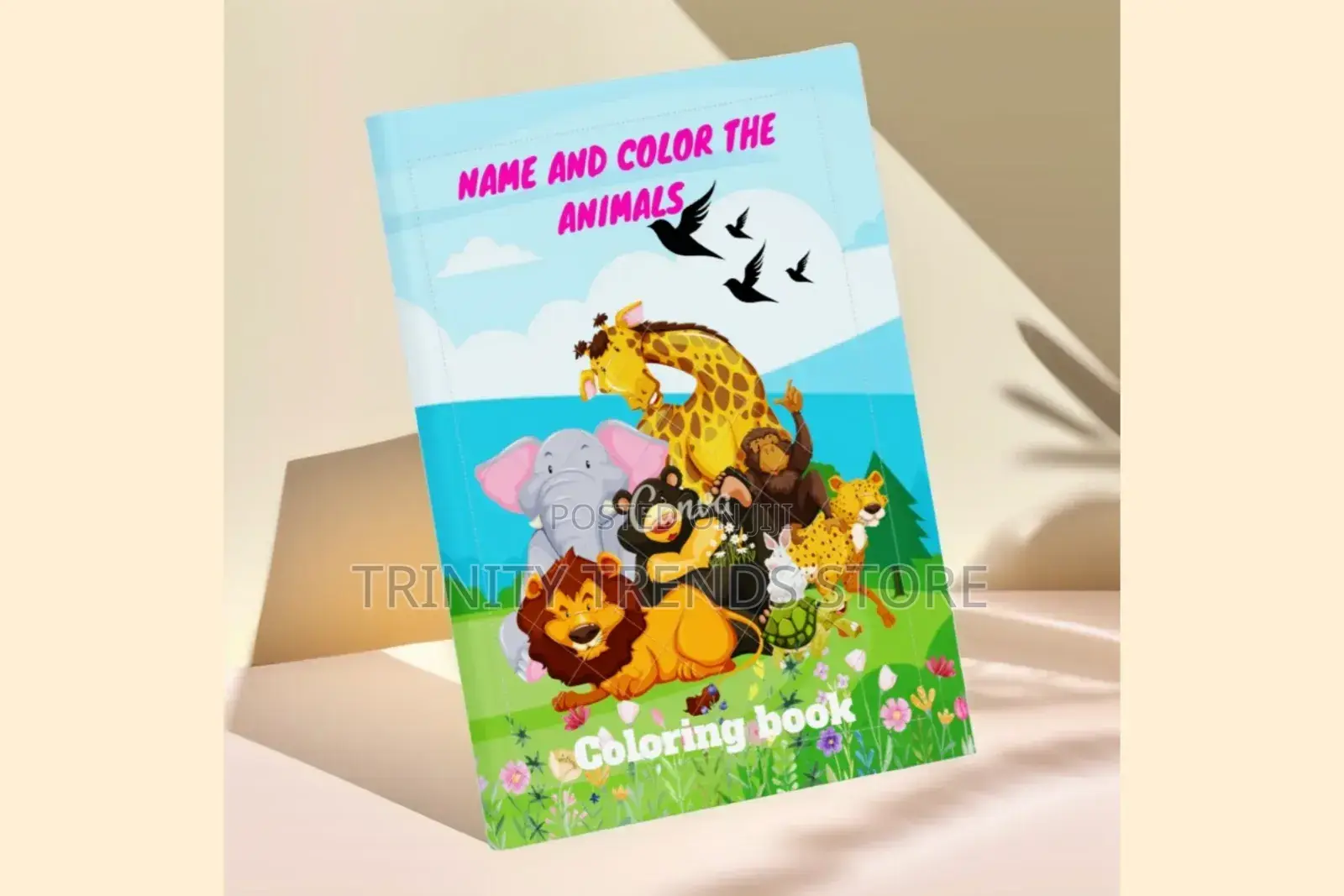 Name And Color Animals Coloring Book