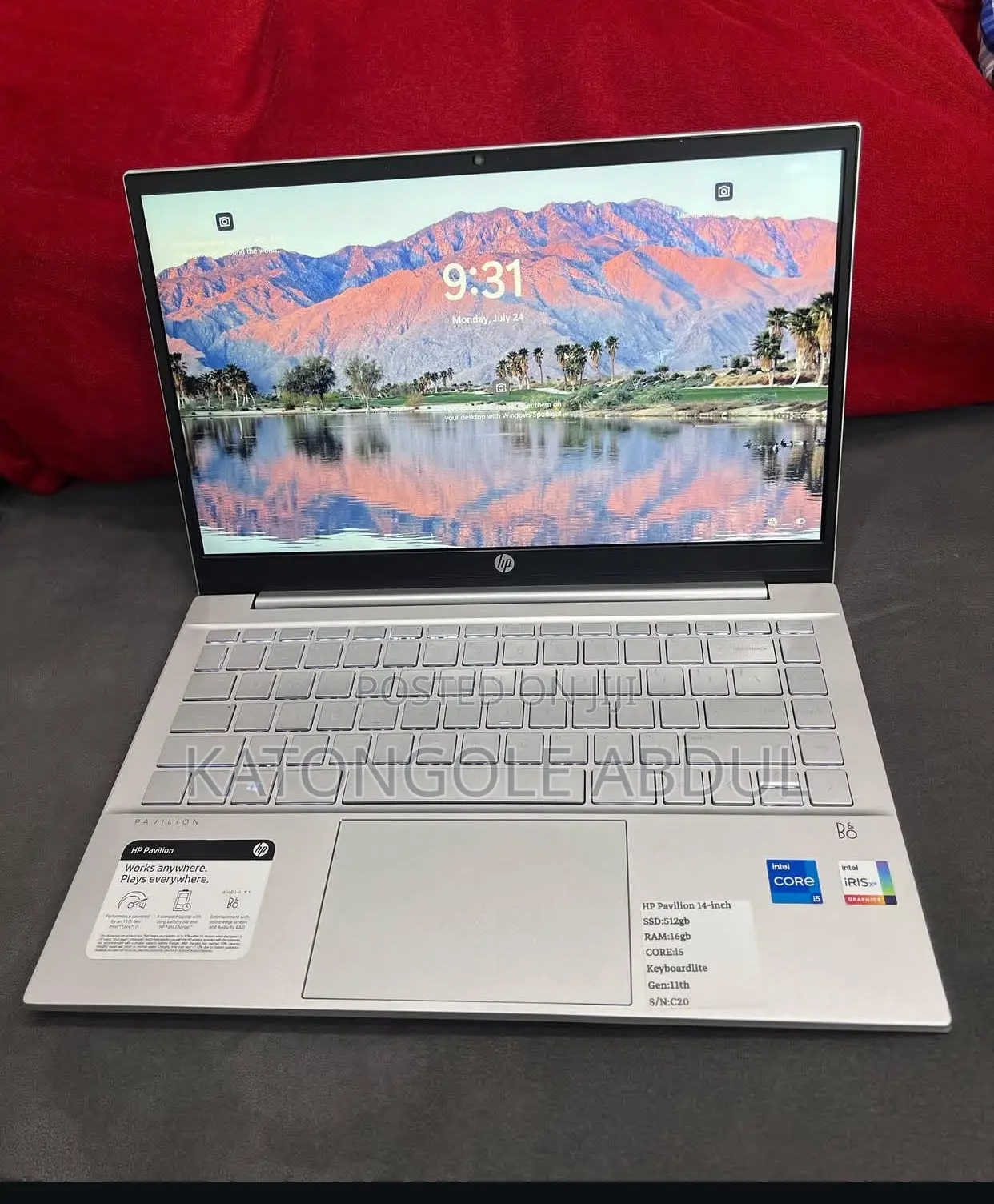 New Laptop HP Pavilion 15 16GB Intel Core I7 SSD 500GB