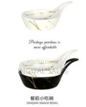 6 Piece of Ceramic Plate Small Round Dessert Salad Fruit Snack Bowl