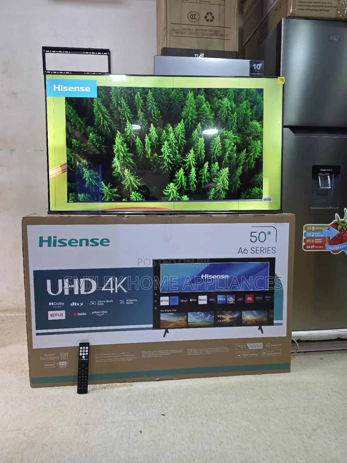 Ultra Hd- Hisense 50inches Vidaa Smart Frameless Digital Tv