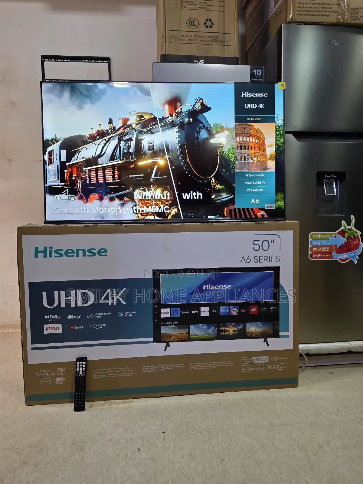 Ultra Hd- Hisense 50inches Vidaa Smart Frameless Digital Tv