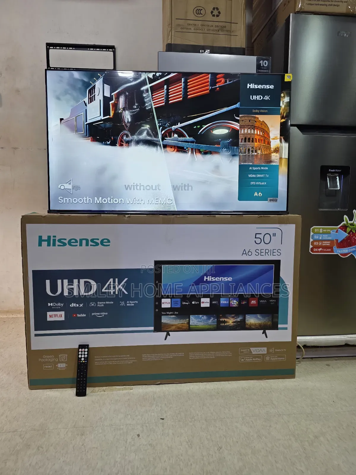 Hisense 50inches Uhd- Vidaa Smart Tv With 3 Years Warranty Period