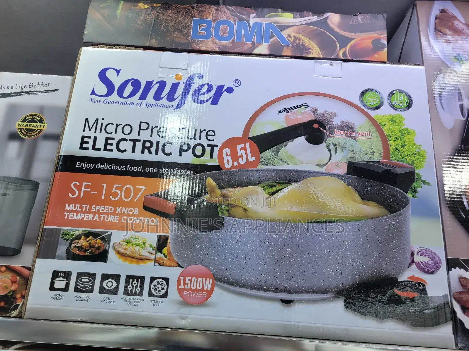 Sonifer Micro Pressure Electric Pot 6.5l