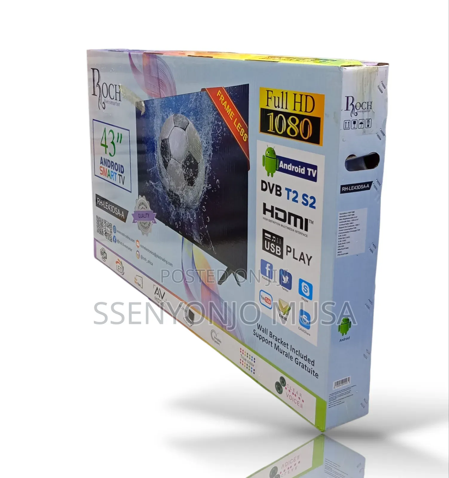 Roch 43" Android Smart Tv | Full Hd | Stream Netflix Youtube