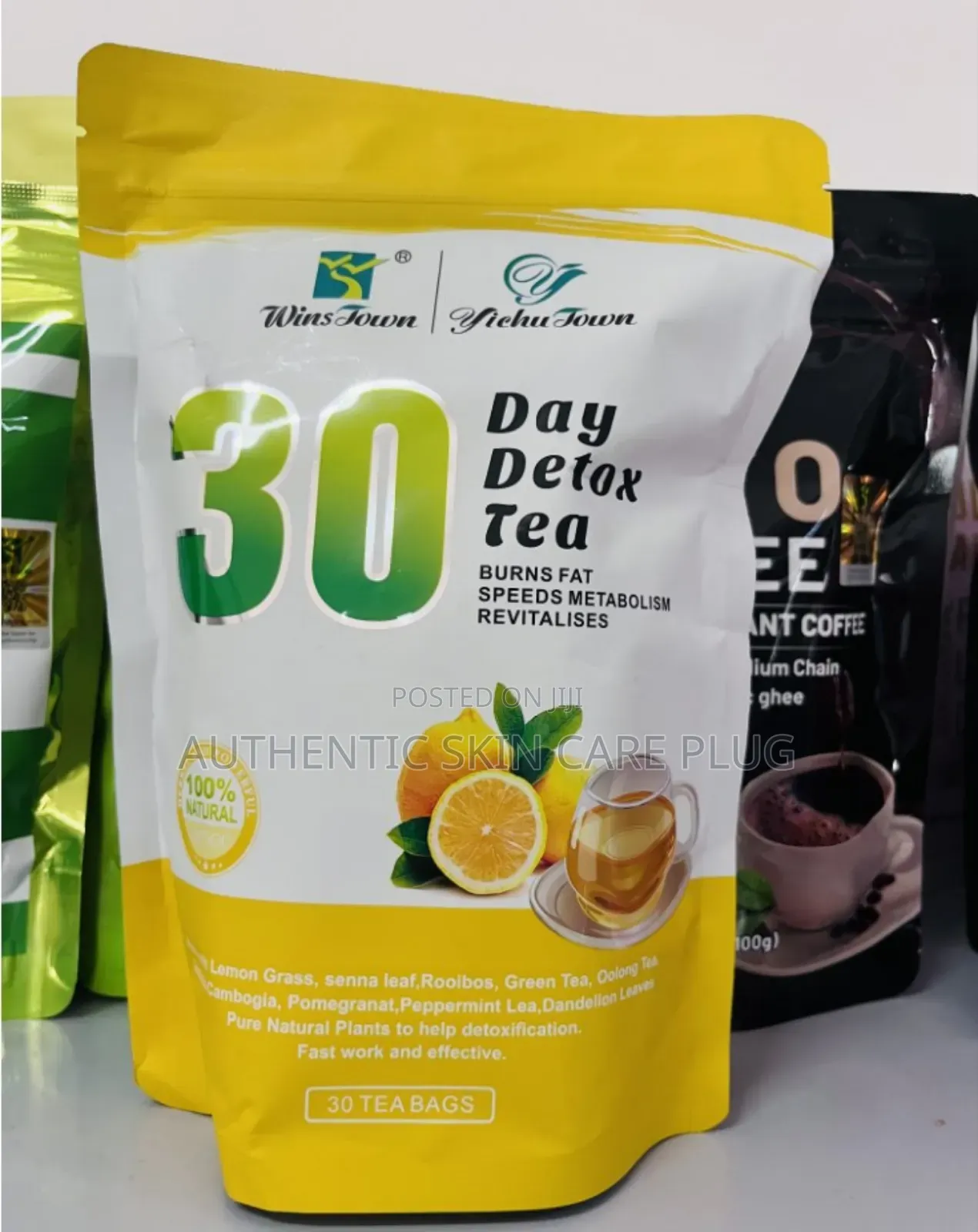 30 Days Detox Tea Burns Fat Speed Metabolism Revitalises