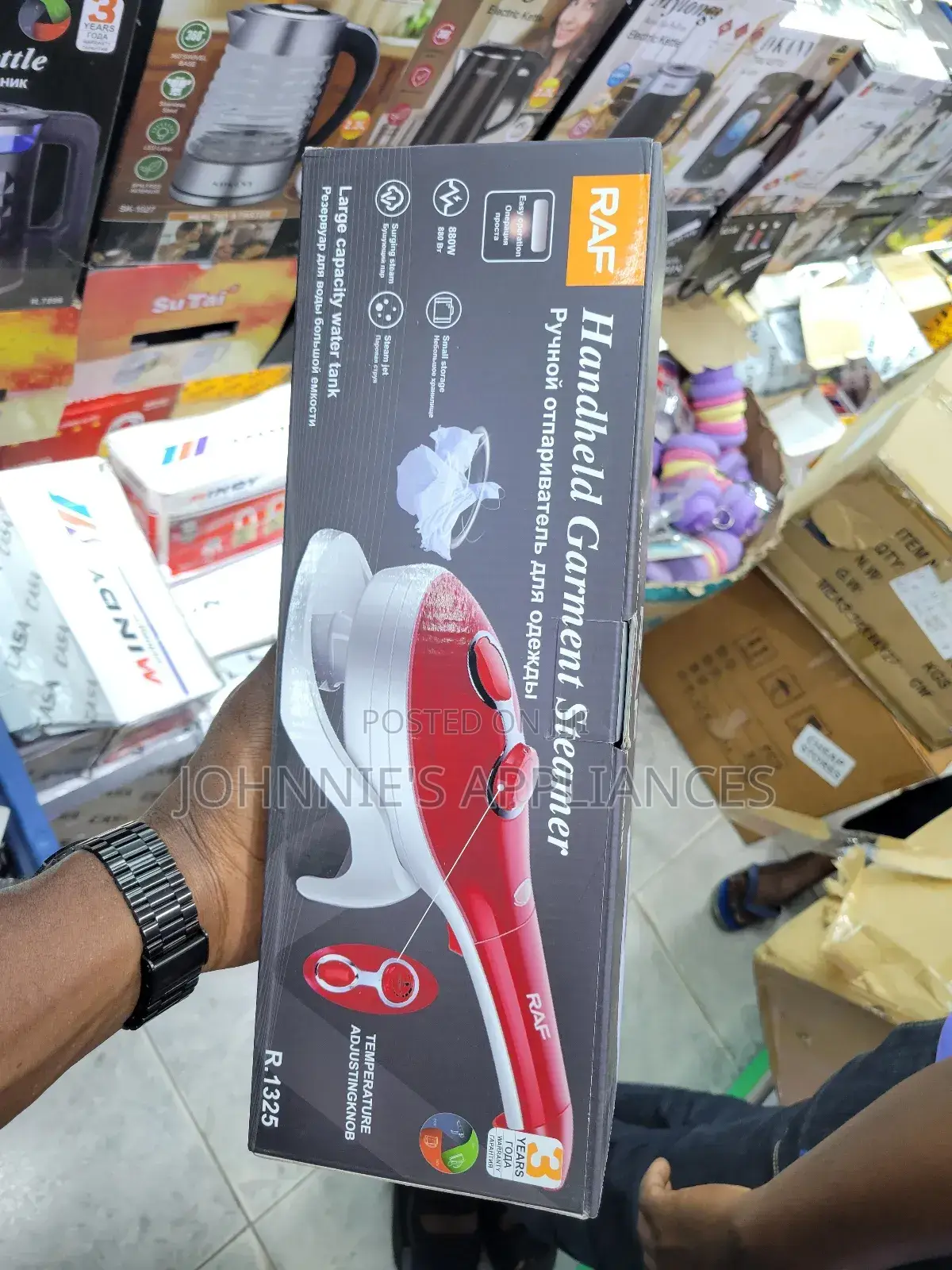 Raff Handheld Garment Steamer With Large Water Tank