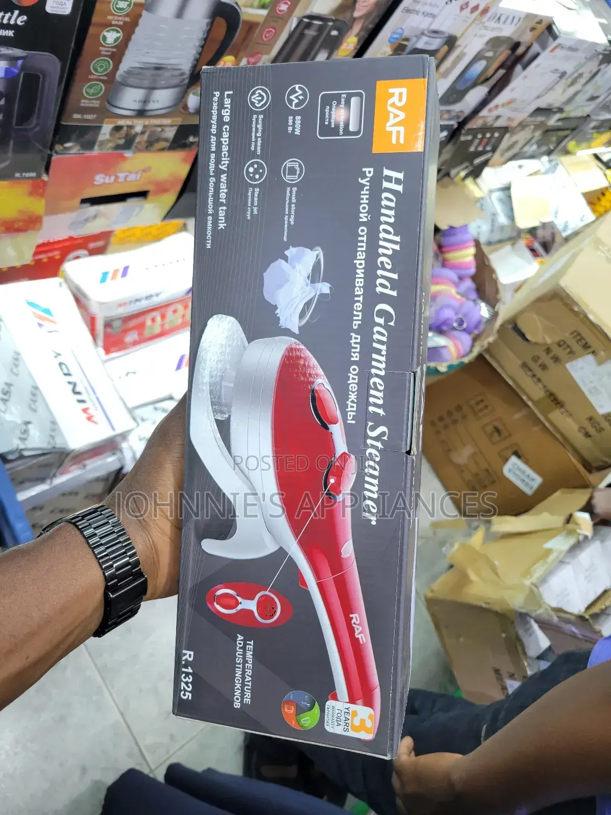 Raff Handheld Garment Steamer With Large Water Tank